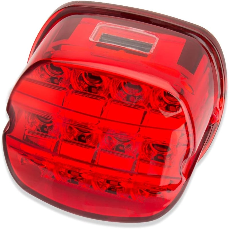 HAZAWA Layback LED Tail Lamp Rear Brake Light Taillights Assembly Compatible with Harley Davidson Sportster 883 1200 Dyna Road King Electra Glide Softail Street Glide Touring(Red) - Image 1